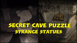 Strange statues puzzle there are two (seemingly disconnected) parts to this puzzle, but the first is a big clue to the second. Secret Cave Puzzle Solution Guide Strange Statues Order Point Of Interest Rdr2 Youtube