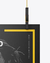 Download Matte A4 Poster Mockup In Stationery Mockups On Yellow Images Object Mockups PSD Mockup Templates