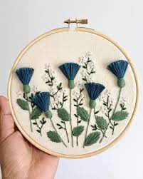 Embroidery done with metallic thread is known as kalabattu and forms the zari which is basically known as zardozi. Done With This One Didn T Want To Add Any More Colours As I Wanted To Preserve The Uniqueness Of Embroidery Hoop Art Brazilian Embroidery Ribbon Embroidery