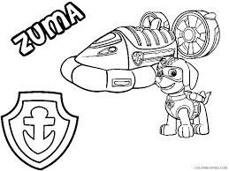 Free printable coloring pages for kids. Paw Patrol Coloring Pages Zuma Hovercraft Coloring4free Coloring4free Com