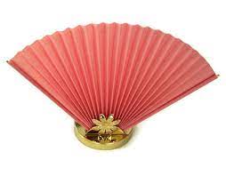 Vintage antique industrial 1950's original desk fan table fan. Vintage Fan Table Lamp Pink Accordion Fan By Merrilyverilyvintage Pink Lamp Pink Lamp Shade Vintage Table Lamp