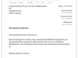 Deutsche Bank Kreditkarte Kundigen Vorlage Download Chip
