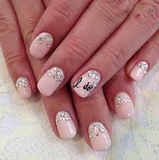 This wedding nail design is everything a bride could ever want; 9 Ideas For Gorgeous Wedding Nails Articles Easy Weddings