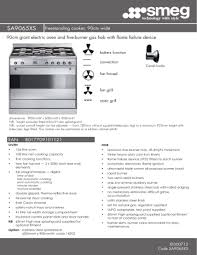 • fit the hob connectors into the appropriate sockets in the top cover of the oven. Smeg Stove Sa9065xs Sa9065xs User Manual Manualzz