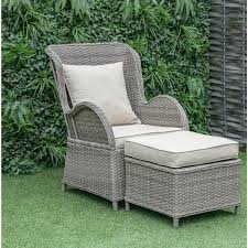 Each piece is made from resin to mimic the appearance and charm of real wicker furniture. Outdoor Chairs With Ottoman You Ll Love In 2021 Visualhunt