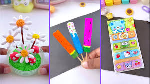 ‪DIY Miniature Crafts Idea / Easy Craft Ideas / school hacks / mini craft /  how to make / paper craft - YouTube‬‏