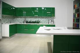 In our view, you need two general ideas to make green work in your kitchen: Green Colour Kitchen Design