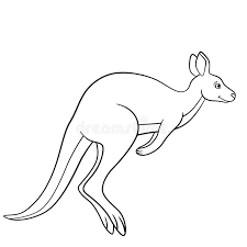 Download this running horse printable to entertain your child. Coloring Pages Little Cute Kangaroo Runs Stock Vector Illustration Of Kids Cheerful 116528334
