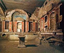 Excavations under St. Peter's Basilica showing the possible location of St. Peter's tomb.