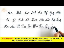 Learning or teaching someone how to write in cursive is a fun adventure. Capital And Small Cursive Writing Cursive Big Small Letters All Cursive Letters Small And Capital Youtube