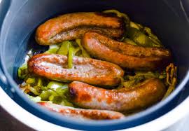 Sliced the bratwurst into about 1/2 inch size rounds, and then place on top of the vegetables. Easy Air Fryer Beer Brats Ninja Foodi Recipe Mommy Hates Cooking