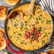 Loaded Cowboy Queso Is The Ultimate Super Bowl Dip This Easy Appetizer Is Loaded With Velveeta Pepper Jack Black Bean Rotel Recipes Queso Recipe Dip Recipes