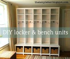 Simple outdoor wooden bench plans: Diy Locker Bench Units Jaime Costiglio