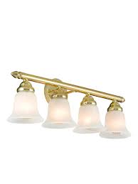 4 Light Polished Brass Bath Light 1m6he Lighting Concepts
