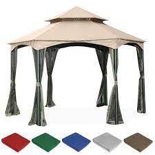 This is one of the pricier pop this isn't that big of a deal since you can easily find sandbags on your own, but it's still nice that pop up canopies are an excellent way to erect a temporary structure. Replacement Canopy For Big Lots Southbay Hex Gazebo Riplock 350 Garden Winds