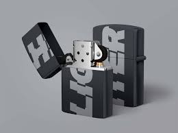 Free Metal Lighter Mockup Psd Metal Lighter Mockup Mockup Psd