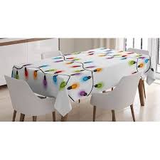 Christmas Tablecloth Vibrant Celebration Decorations Festive Traditional Special Event Preparations Rectangul Christmas Table Cloth Table Cloth Kitchen Decor