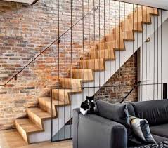 La Brique Rouge Element Deco Principal Du Loft Contemporain Archzine Fr Maison En Brique Escaliers Interieur Rampe Escalier Interieur
