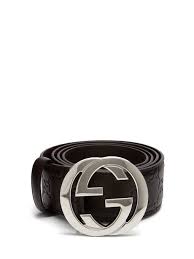 Black And Silver Gucci Belt Gucci Leather Belt With Interlocking G Buckle In Black Modesens Gucci Leather Belt Gucci Leather Brown Leather Belt