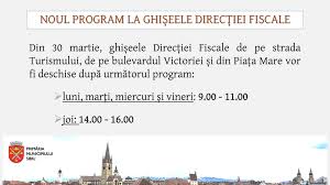 Directia fiscala brasov a anuntat programul de sarbatori si datele la care reincepe, in 2021, incasarea taxelor si impozitelor locale. S A Modificat Programul La PrimÄria Municipiului Sibiu Facebook