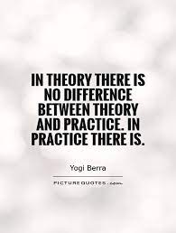 In Theory There Is No Difference Between Theory And Practice In Picture Quotes