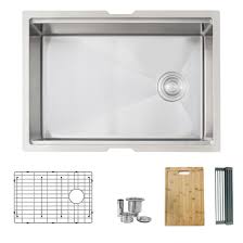 Equip your kitchen for maximum food prep efficiency with the chive kitchen workstation sink from american standard. Stylish 27 Inch Workstation Single Bowl Undermount 16 Gauge Stainless Steel Kitchen Sink With Built In Accessories Walmart Canada