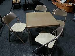 Maybe you would like to learn more about one of these? Sound Auction Service Auction 10 3 17 Adams Roth Estate Auction Item 4 Samsonite Metal Folding Chairs Card Table