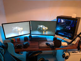 First Proper Station Set Up Laptop Gaming Setup Custom Pc Home Office Setup