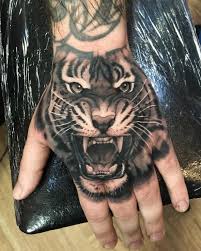 Tattoo Lion Hand Tattoo Tiger Hand Tattoo Hand Tattoos