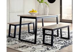 Get great deals on ashley furniture dining tables. Waylowe Dining Table And Benches Set Of 3 Ashley Furniture Homestore