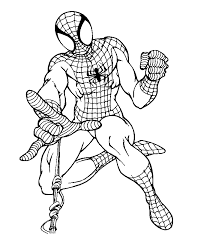 If you have kids who love superheroes they will be ecstatic when they get these free printable spiderman coloring pages. Of Spiderman In Action For Kids To Colour In Coloring Pages Spider Man Coloring Pages Coloring Pages For Kids And Adults