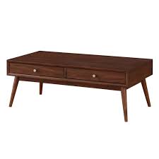Here, less really is more. Lexicon Frolic Wood 2 Drawer Coffee Table In Brown 3590 30