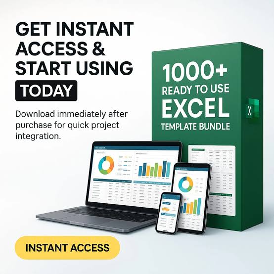 1000 قالب  exel للموضفين واصحاب المشاريع