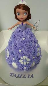 Using the trimmings, roll out an oblong of pink icing and wrap around the body of the doll to. Sofia The First Birthday Cake Dolly Varden Sofia The First Birthday Cake Birthday Cake Girls Sofia The First Birthday Party