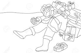 Select from 35915 printable crafts of cartoons, nature, animals, bible and many more. Merry Christmas Card Continuous Line Drawing Style Template For Coloring Books And Pages Invitations Banners Posters Royalty Free Cliparts Vectors And Stock Illustration Image 129201097