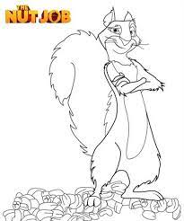 Color the coloring pages of cartoon character on your phone or tablet in this virtual coloring and painting book. Kids N Fun Com 14 Coloring Pages Of The Nut Job