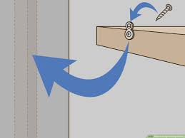 Then with screws long enough to go through this board, the sheetrock and firmly into the studs, i screwed the boards to the wall. 3 Ways To Hang Floating Shelves Wikihow