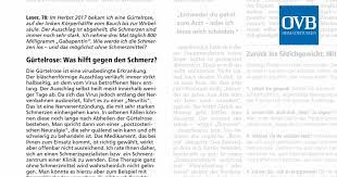 Gurtelrose Was Hilft Gegen Den Schmerz Ovb Heimatzeitungen