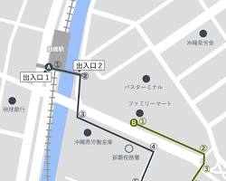 旭橋駅とバスターミナルの連絡通路の画像