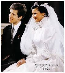 20 Mars 1982 Mariage De La Princesse Margaretha De Luxembourg Et Du Prince Nicolas De Liechtenstein Koninklijke Huwelijken Huwelijk Koninklijk