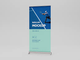 Rollup Mockup 100 X 200cm Mockup Mockup Free Psd Mockup Psd