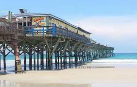 Sunglow pier next to crabby joe's deck & grill offers amenities such as a bait shack, fish cleaning areas, benches and seats and fishing pole rentals. Sunglow Fishing Pier Daytona Beach Ticket Price Timings Address Triphobo