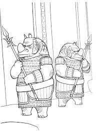 Keep your kids busy doing something fun and creative by printing out free coloring pages. Online Coloring Pages Coloring Page Guards Rhinos Kung Fu Panda Download Print Coloring Page