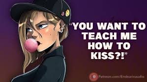 Teaching Your Tomboy Best Friend How To Kiss (First Kiss) (Cute)  (Inexperienced)