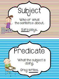 Subject And Predicate Activities Subject And Predicate Teaching Fluency Teaching Writing