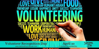 Volunteer Recognition Day April 20 National Day Calendar Volunteer Recognition Recognition National Day Calendar