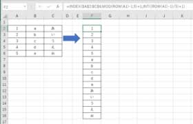 表形式のデータを列ごとに縦1列に取り出して並べる Excel備忘録