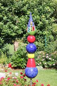 Stele aus cortenstahl für den garten, osas glück. Gartenstelen Creativton Gartenkeramik Freie Topferei Topferwerkstatt Keramik Geschenkartikel Kindertopfern Gartendeko