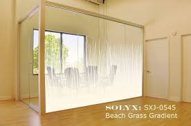 Sxj 0545 Beach Grass Gradient Stained Glass Window Film Window Tint Film Window Film