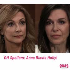 This is low... even for you." 😠 In today's #GH, Anna has some harsh words  for Holly, Sam is concerned about the change in her surgery, & more! Click  the link in